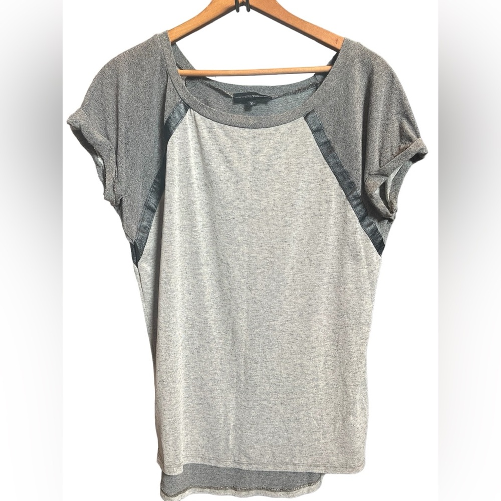 Grey Shirt Sleeve Shirt Top